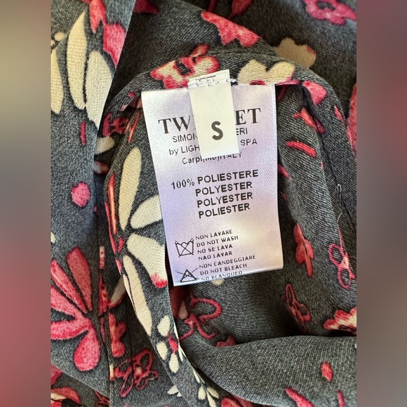 TWIN-SET ITALY (made in) SIMONS BARBIERI Loose Floral TANK with Lace NWT - Picture 8 of 14